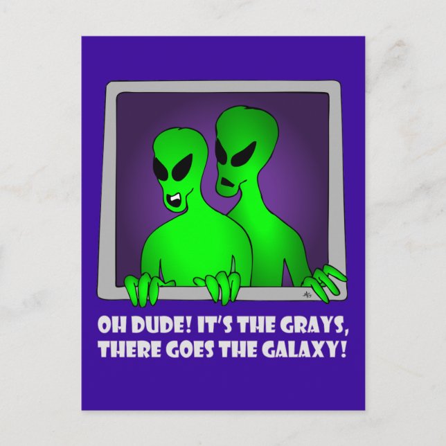 ALIEN GALAXY-5 VYKORT (Framsida)