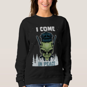 Alien Galaxy Science Space I Kom in Peace 1 T Shirt