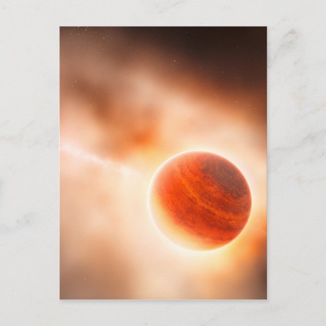 Alien Gas Giant Planet Space Art Vykort (Framsida)