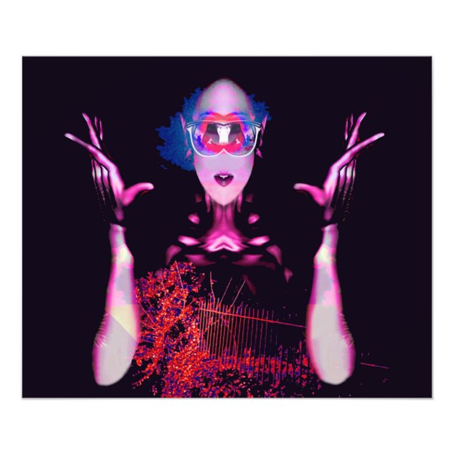 Alien Ghost Fototryck (Framsidan)