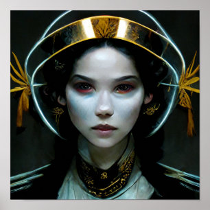 Alien Girl 2 Science fiction Poster