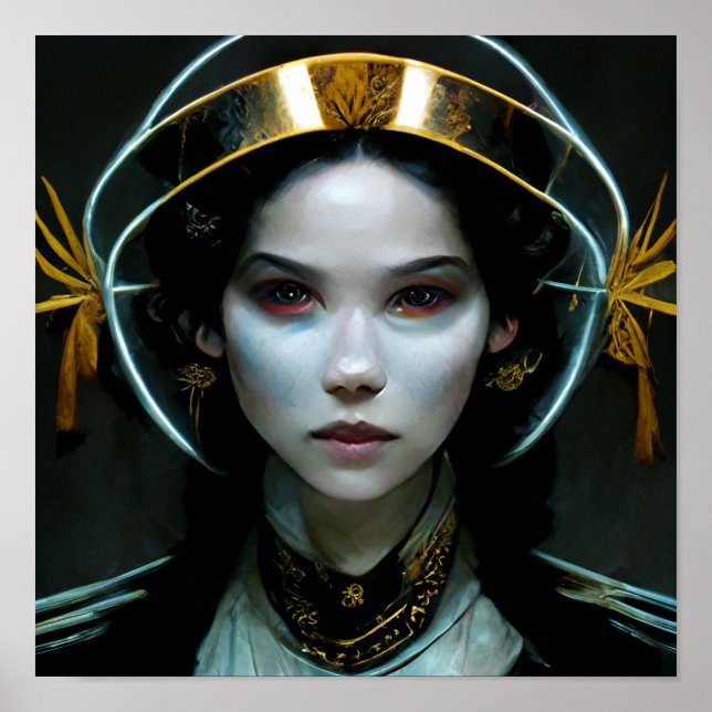 Alien Girl 2 Science fiction Poster (Framsidan)