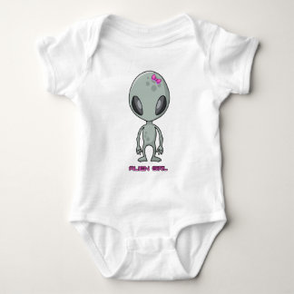 Alien Girl Grått och Rosa T-shirt