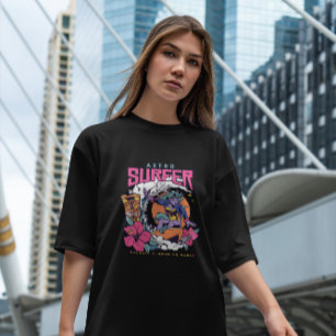 Alien Girl Surfing T Shirt