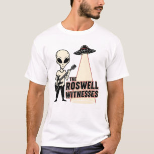 Alien Gitarrist Bandet The Roswell Witnesses T Shirt