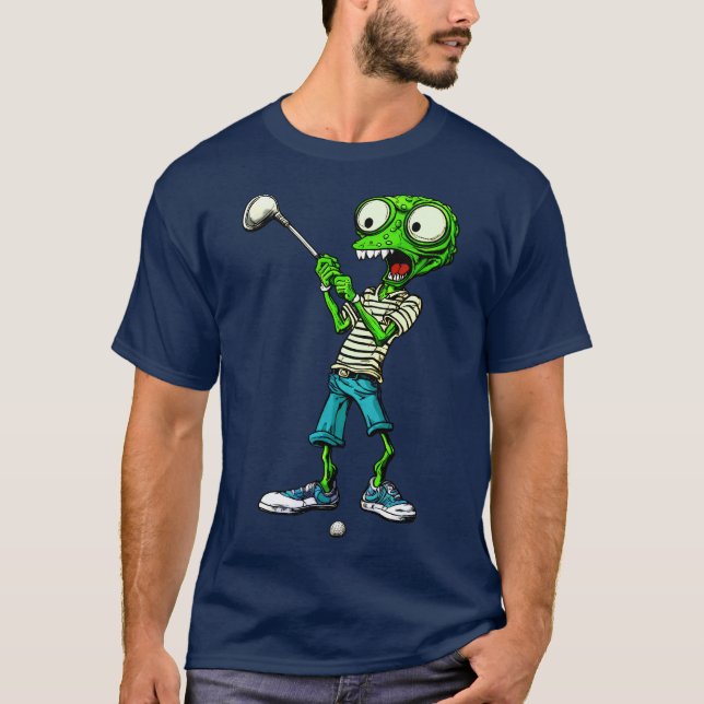Alien golfer T-Shirt (Framsida)