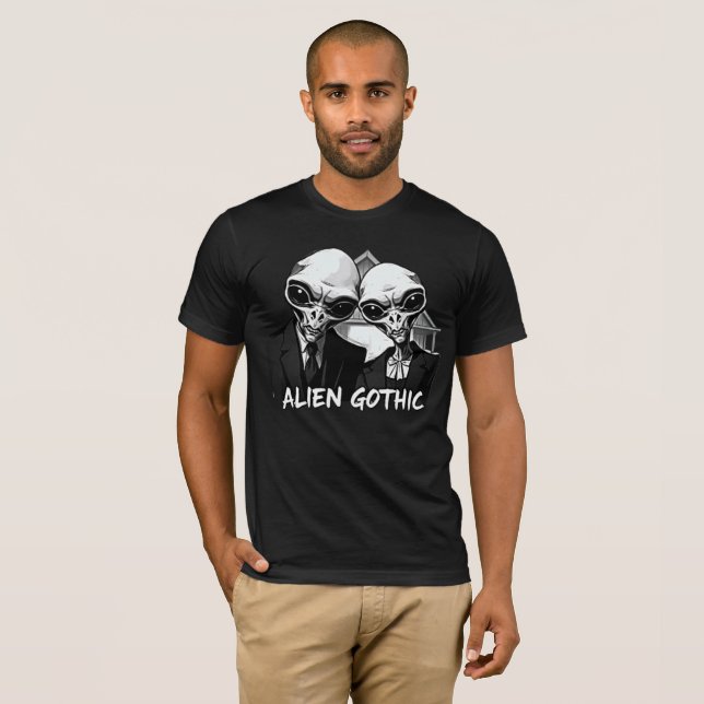 Alien Gothic: Retro Fusion T Shirt (Hel framsida)