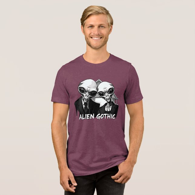 Alien Gothic: Retro Fusion T Shirt (Framsida Full)