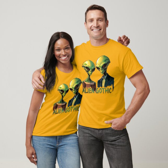 Alien gotiic Retro Tee - Out-of-World Stil (Unisex)