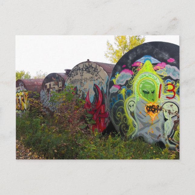 Alien Graffiti 2-vykort Vykort (Framsida)
