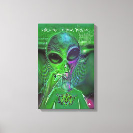 ALIEN GRAFFITI CANVAS TA MIG TILL DIN RETRO