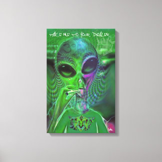 ALIEN GRAFFITI CANVAS TA MIG TILL DIN RETRO