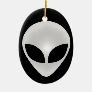 Alien Grått Julgransprydnad Keramik