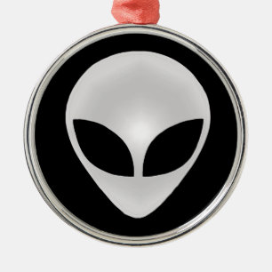 Alien Grått Julgransprydnad Metall