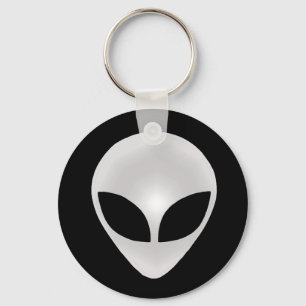 Alien Grått Nyckelring
