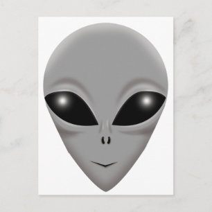 Alien Grått Vykort
