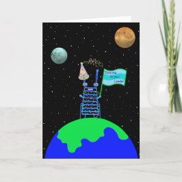 Alien Grattis på födelsedagen Card av Jo Bilder Kort