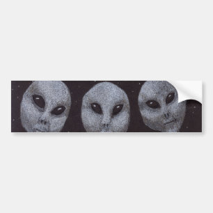 Alien Grays Bildekal