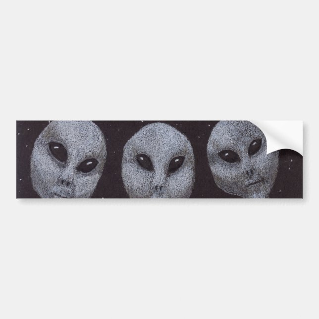Alien Grays Bildekal (Framsidan)