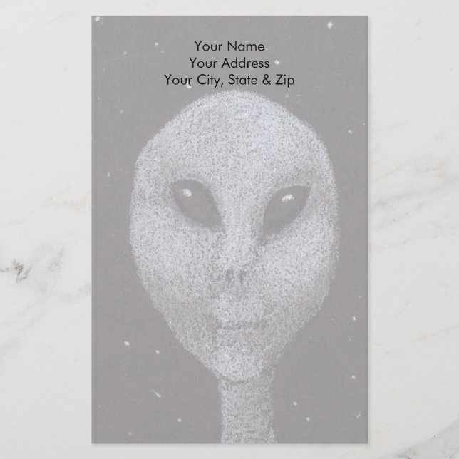 Alien Grays Brevpapper (Framsida)