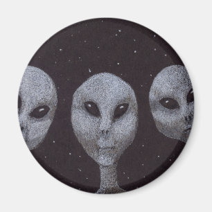 Alien Grays Magnet