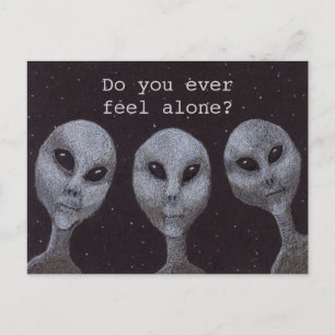 Alien Grays Vykort
