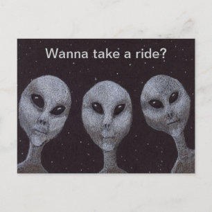 Alien Grays Vykort