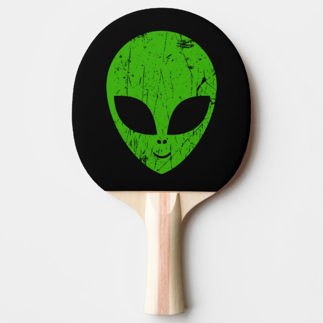 alien green head ufo science fiction extraterrestr pingisracket (Framsidan)