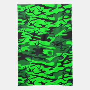 Alien Grönt Camo Kökshandduk