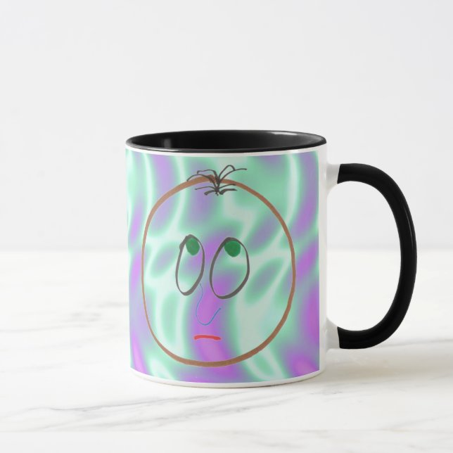 Alien Grönt, Funny Ansikte Mugg (Höger)