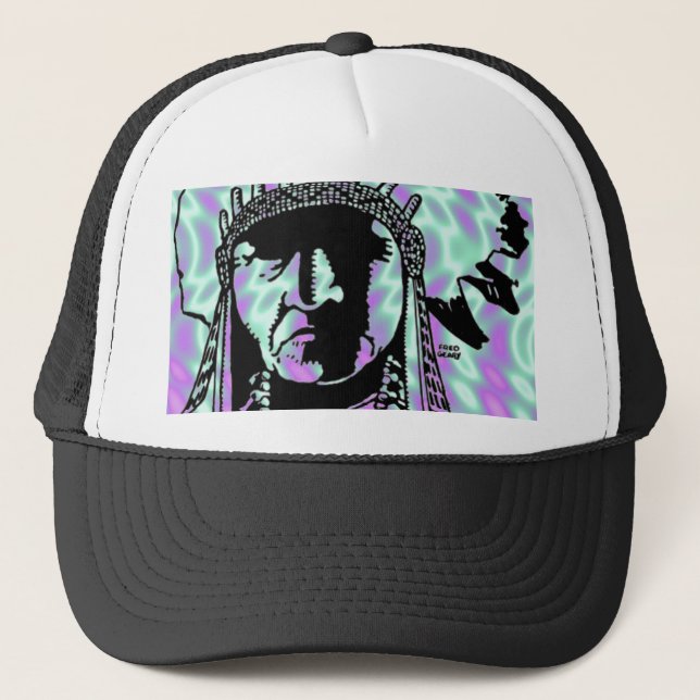 Alien Grönt, Indian Hat Keps (Framsida)