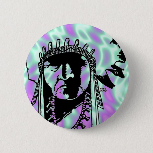 Alien-Grönt, indiska-knapp Knapp (Framsida)