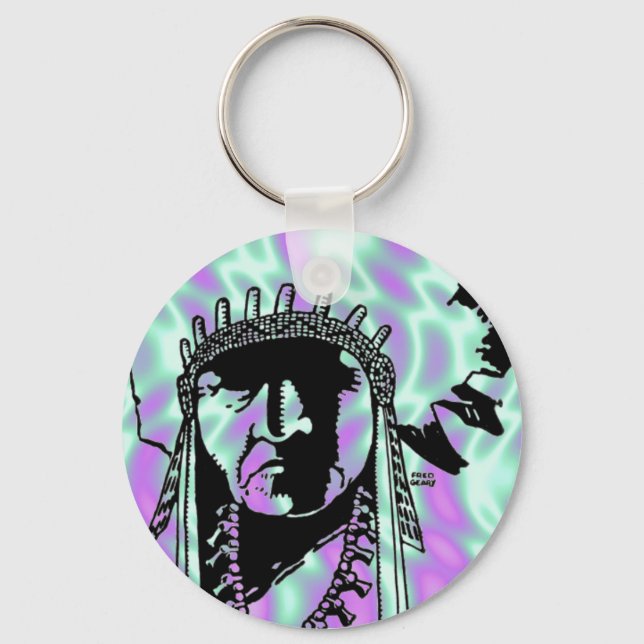 Alien Grönt, Indiska nyckelkedjan Nyckelring (Framsida)