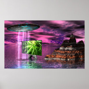 Alien Grönt Poster