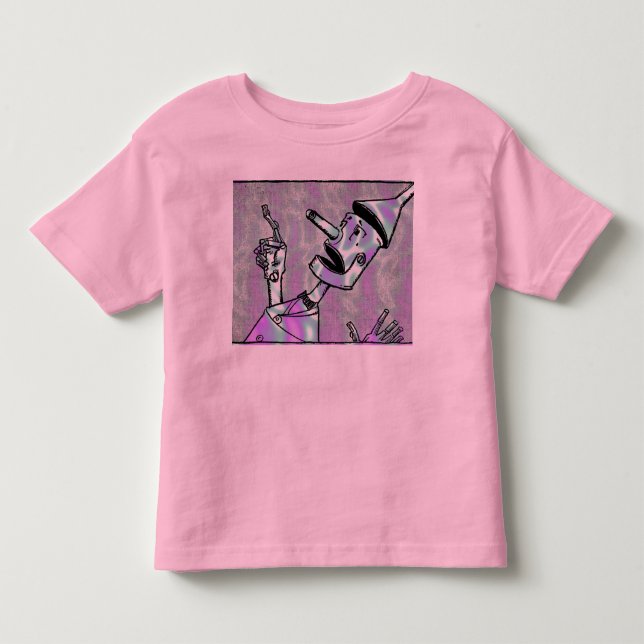 Alien Grönt, Tin Man Småbarn Shirt Tee (Framsida)