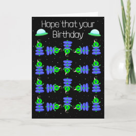 Alien Gymnast Birthday Card av Jo Bilder Kort