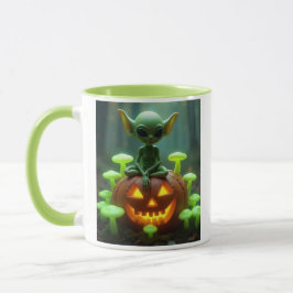 Alien halloween mugg