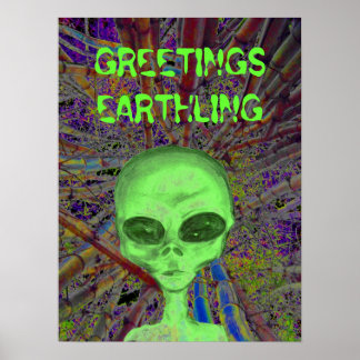 Alien Hälsning Poster