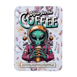 Alien här för kaffet magnet