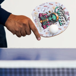 Alien här för kaffet pingisracket