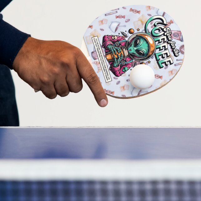 Alien här för kaffet pingisracket (Insitu)