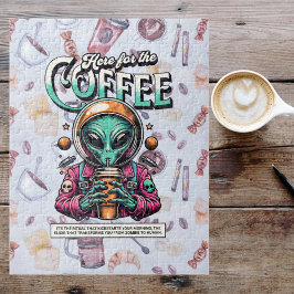 Alien här för kaffet pussel