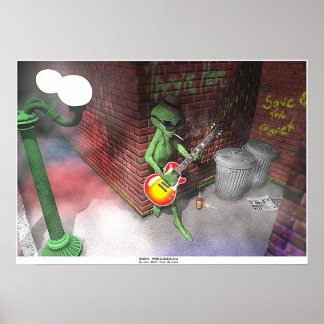 Alien Har the Blues Poster