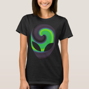 Alien Head Alien Festival Rave T Shirt