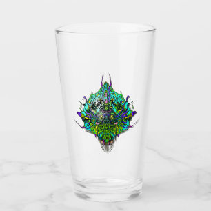 Alien Head - Aqua Glaskopp
