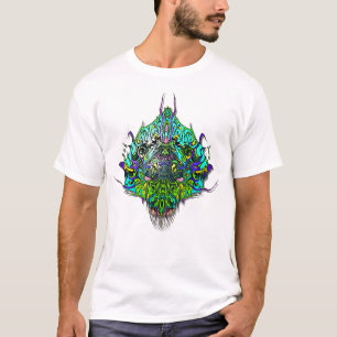 Alien Head - Aqua T Shirt