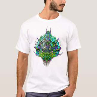 Alien Head - Aqua T Shirt