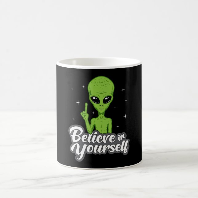 Alien Head Area 51 Ufo Utomjordingars Space Funny  Kaffemugg (Center)