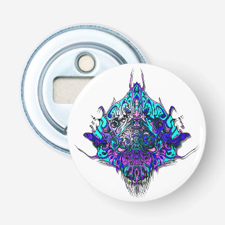 Alien Head - Blue and lila Flasköppnare