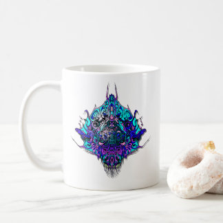 Alien Head - Blue and lila Kaffemugg